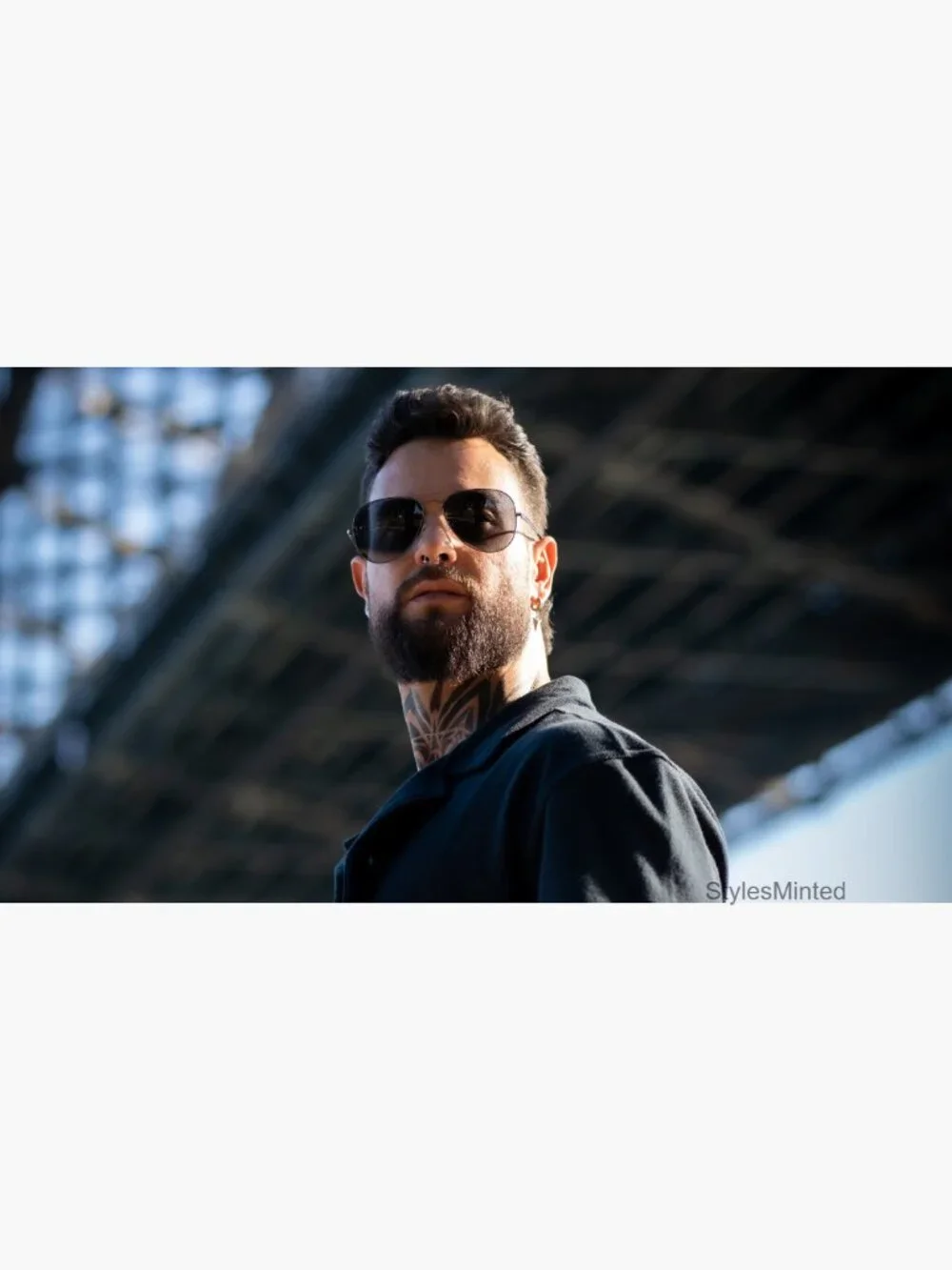 Extra Large Aviator Sunglasses for Men Stainless Steel Polarized UV400